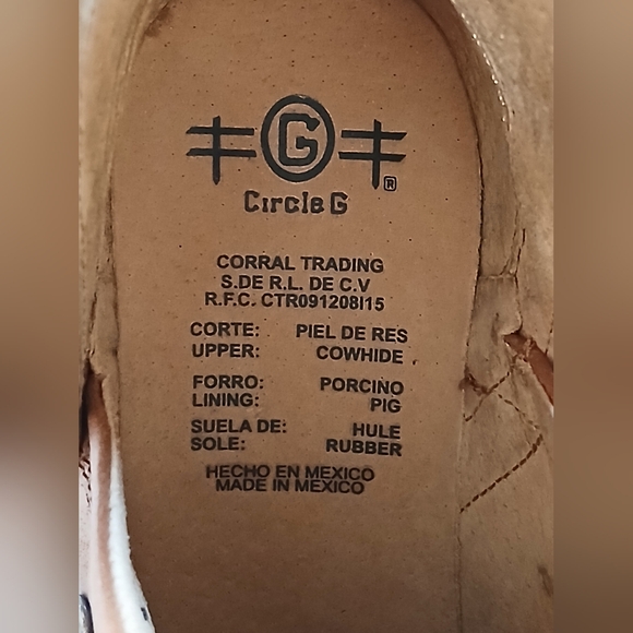 Circle G Corral Studs Fringe Tassel Ankle Boots Distressed Cowgirl Western - Picture 8 of 9